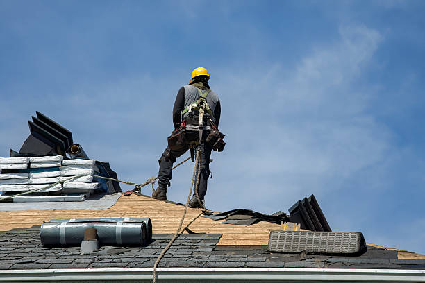 Professional Roof Installation technician working in Avon, MA